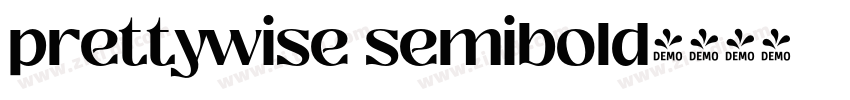 prettywise semibold字体转换